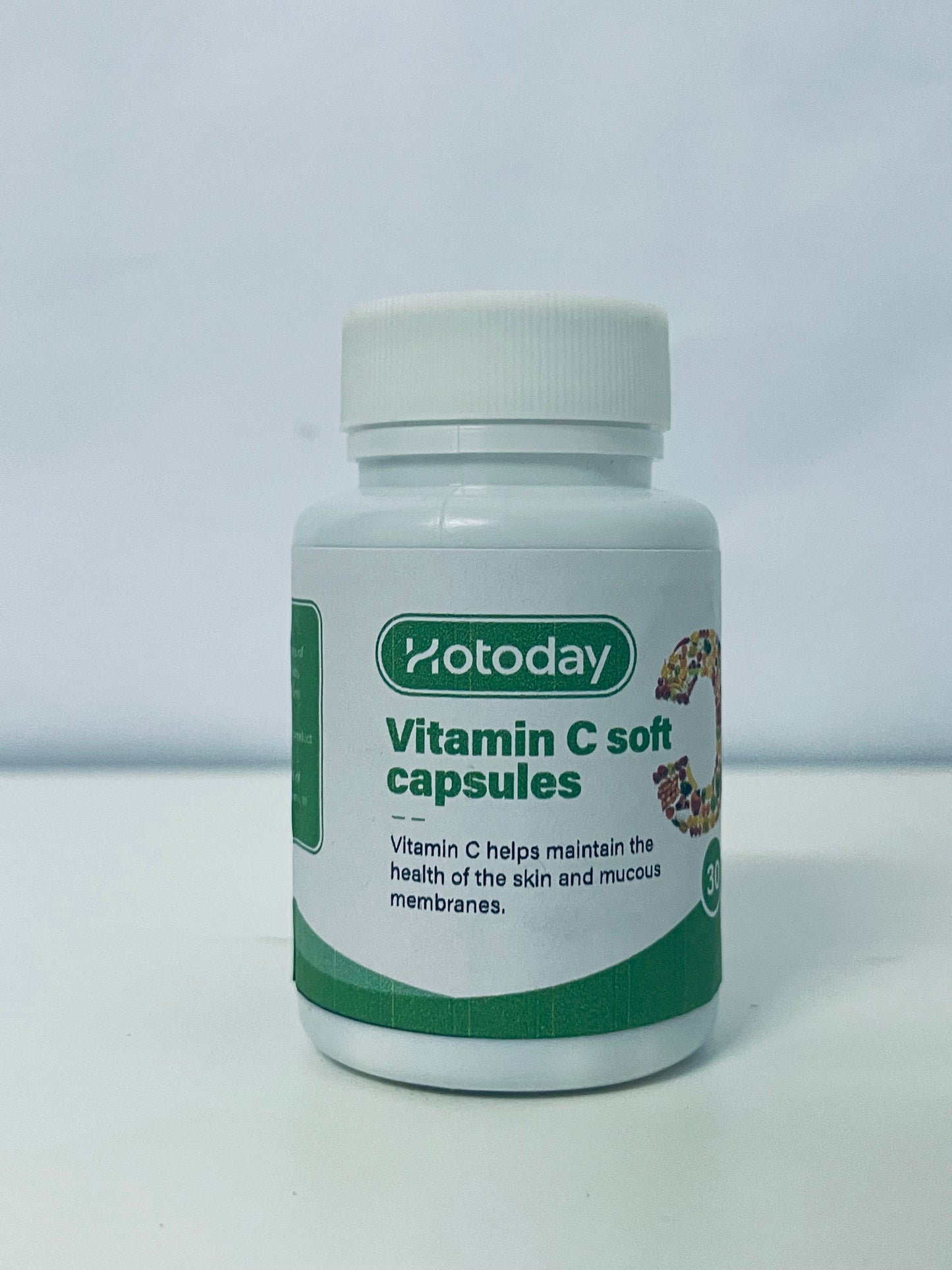 Hotoday Vitamin C Soft Capsules, 30 Counts - Support Skin & Mucous Membrane Health, Enhance Immunity