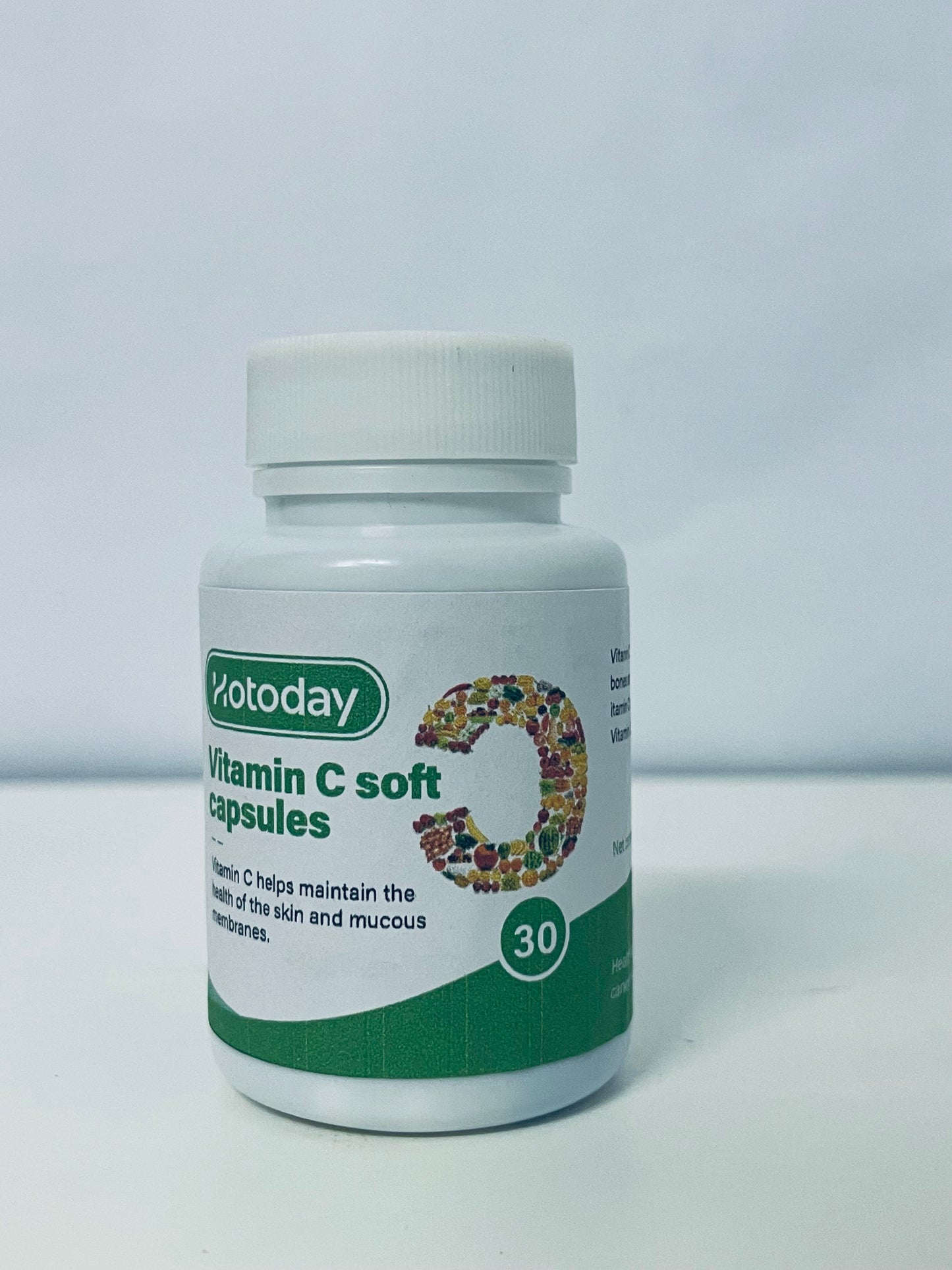 Hotoday Vitamin C Soft Capsules, 30 Counts - Support Skin & Mucous Membrane Health, Enhance Immunity