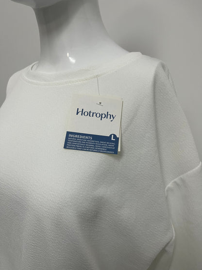 [Hotrophy T-shirts]-Textured Oversized T-Shirt - Minimalist Crew Neck