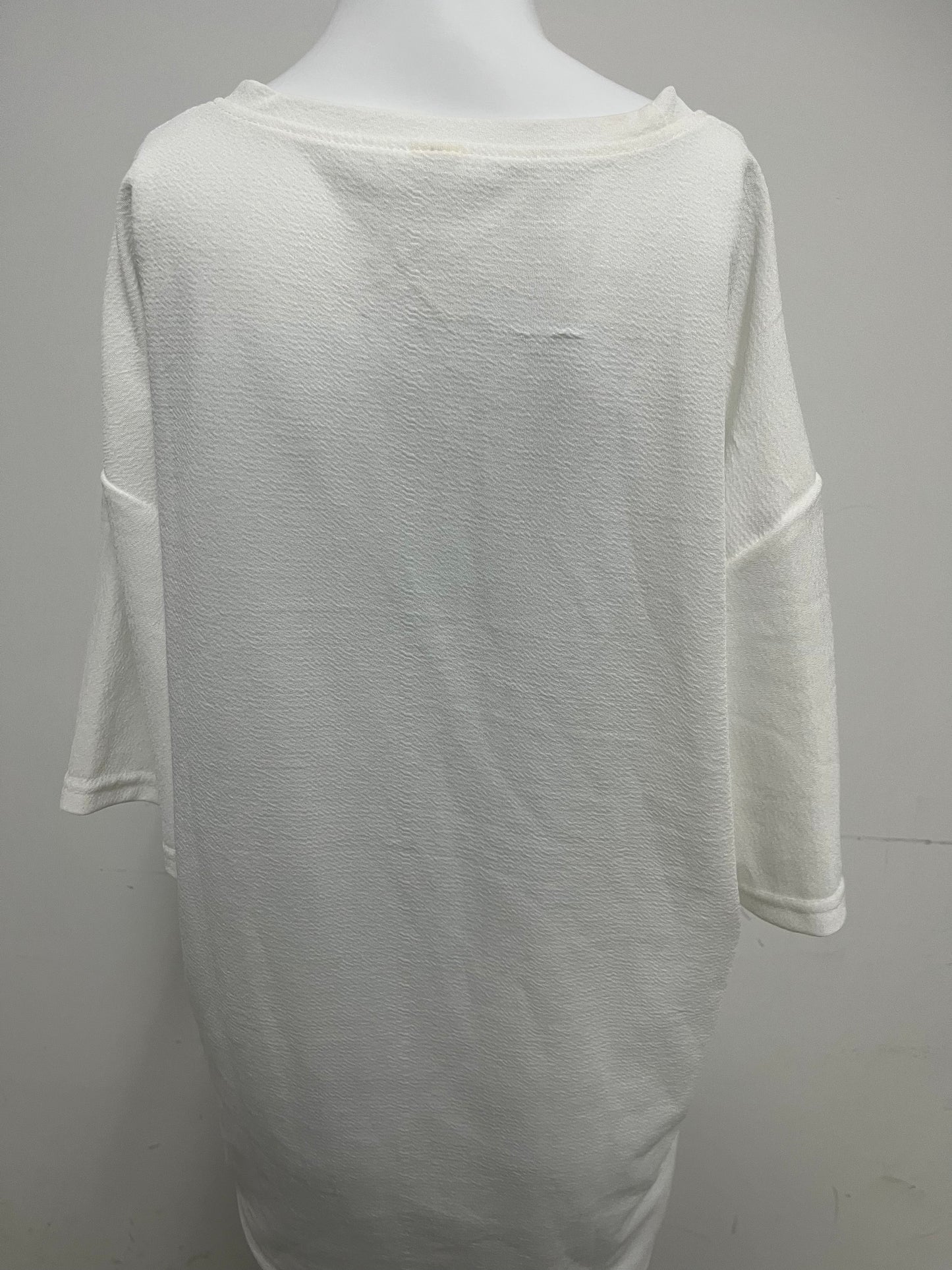 [Hotrophy T-shirts]-Textured Oversized T-Shirt - Minimalist Crew Neck