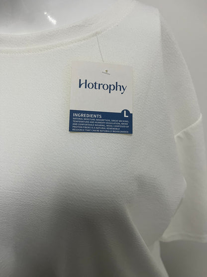 [Hotrophy T-shirts]-Textured Oversized T-Shirt - Minimalist Crew Neck