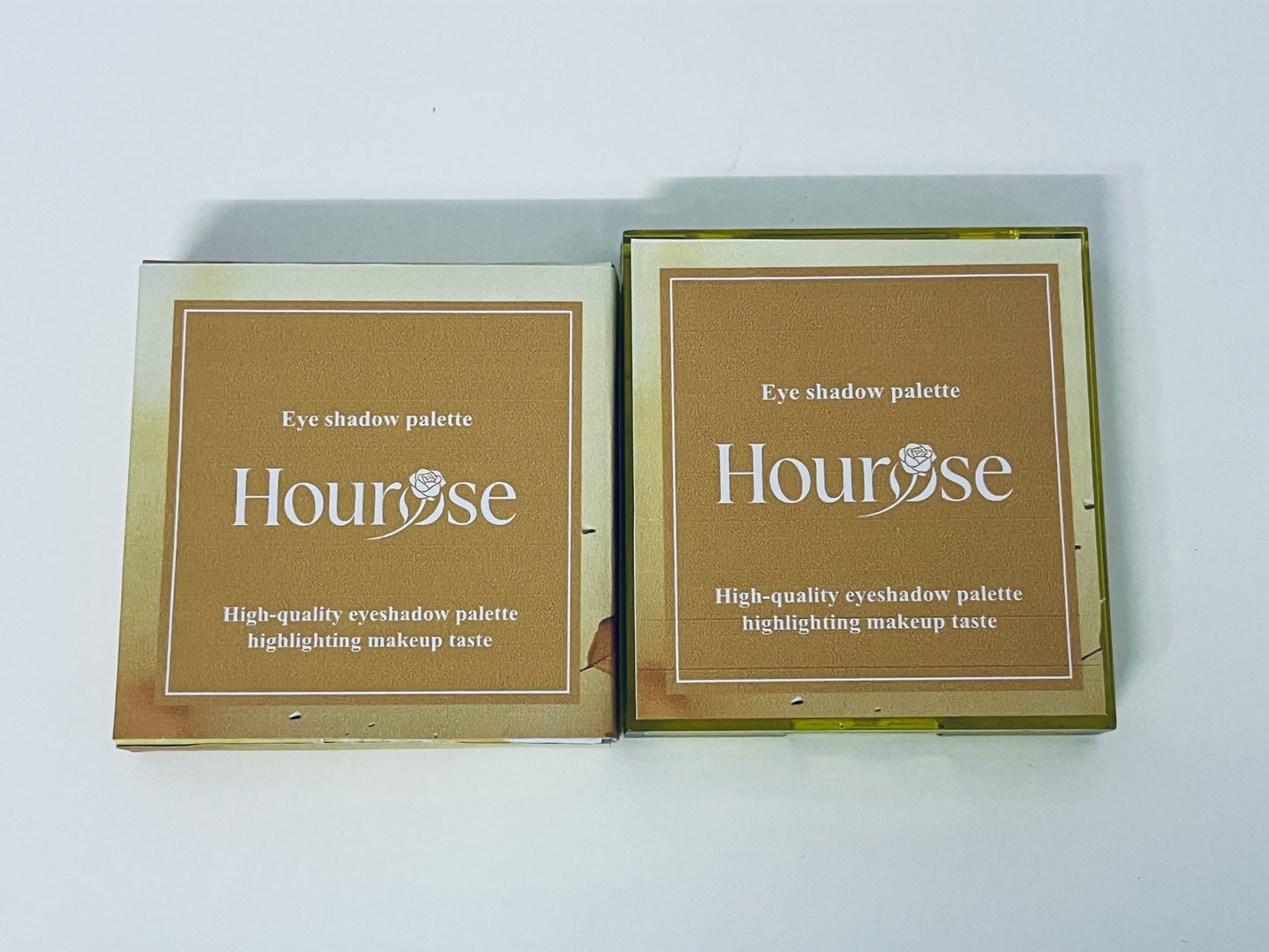 Hourose Eyeshadow Palette - High-Pigment Warm Tones with Glitter Accent