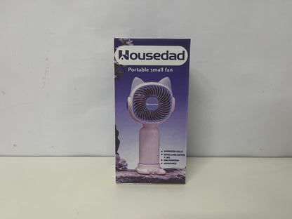 [Housedad Electric fans]——Cute Cat Handheld Mini Fan - Portable Rechargeable Fan