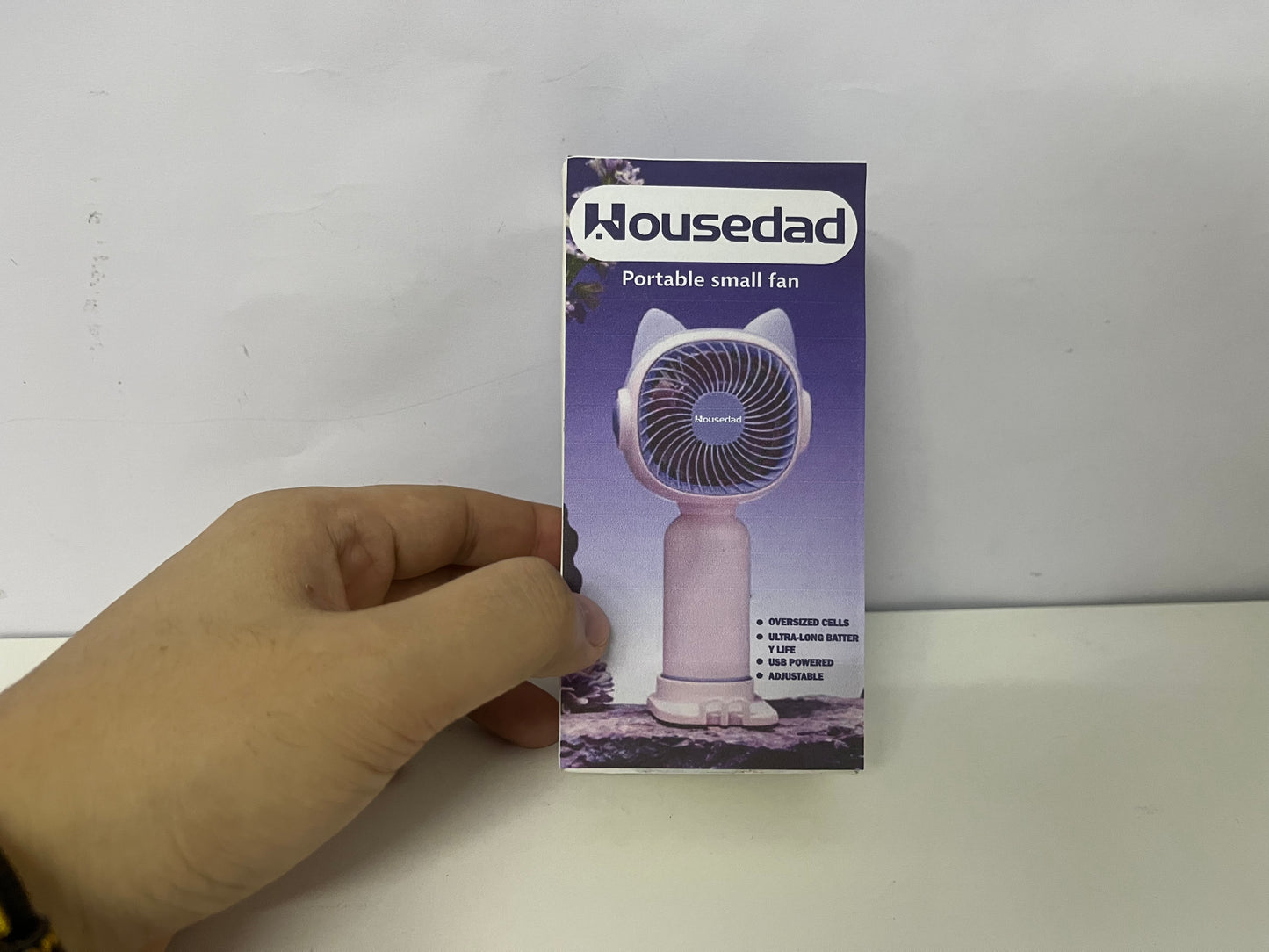 [Housedad Electric fans]——Cute Cat Handheld Mini Fan - Portable Rechargeable Fan