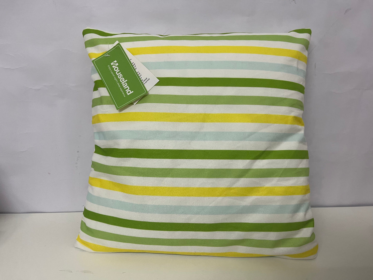 【Houseland Fresh Stripe Throw Pillow】—— Vibrant Accent for Comfort & Style