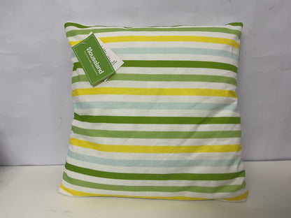 【Houseland Fresh Stripe Throw Pillow】—— Vibrant Accent for Comfort & Style