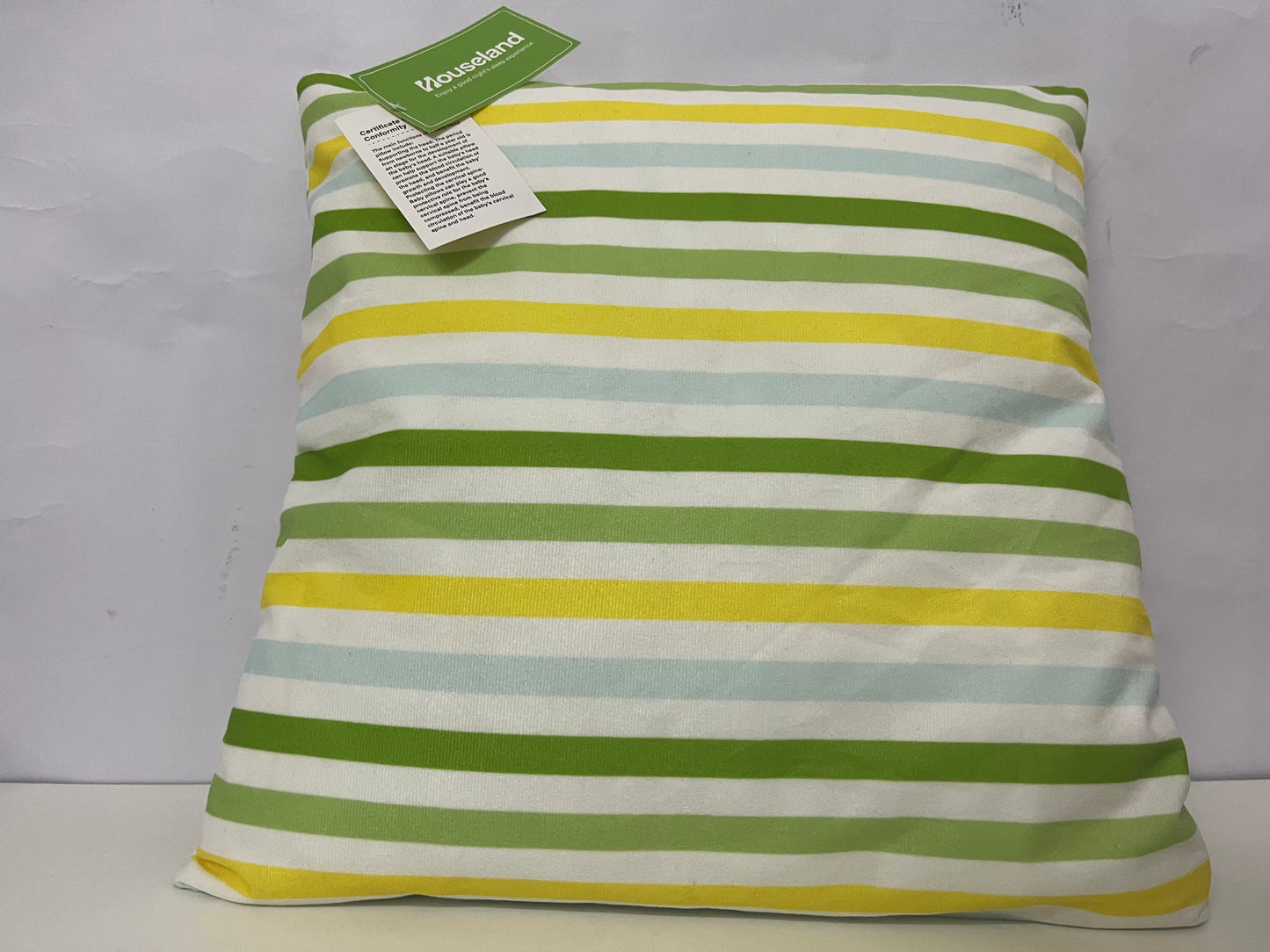 【Houseland Fresh Stripe Throw Pillow】—— Vibrant Accent for Comfort & Style