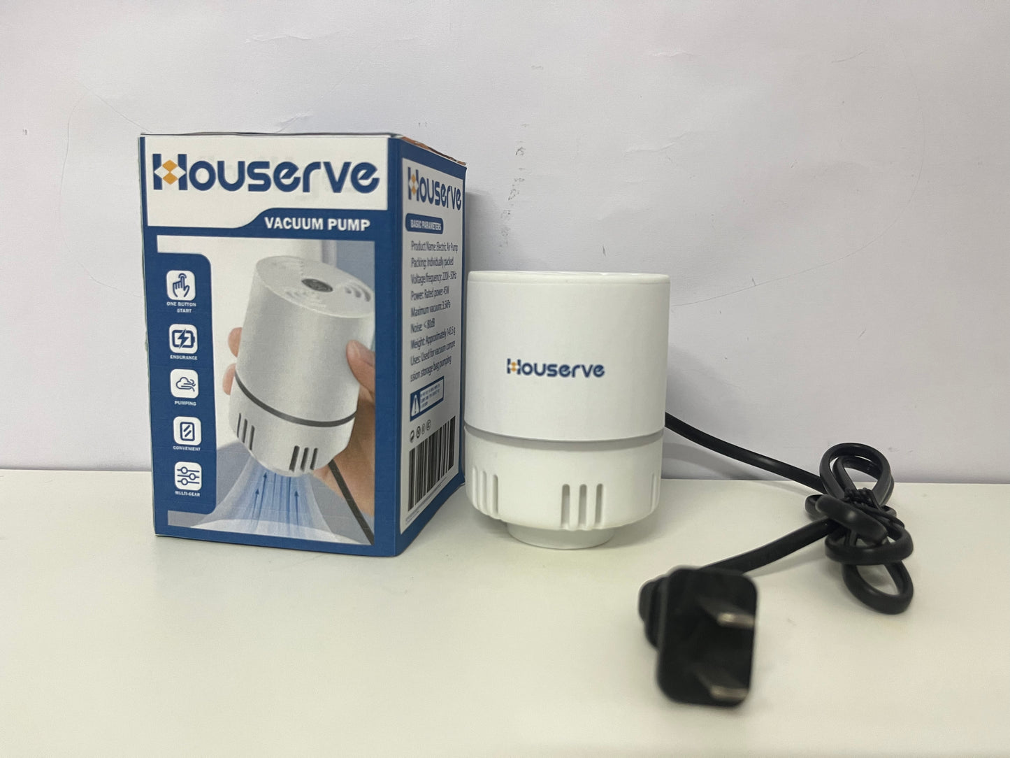 [Houserve Air compressors]-Plug-In Vacuum Pump - Electric Pump for Food Preservation & Clothing Storage