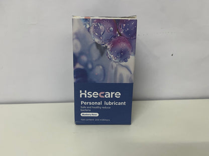 Hsecare Personal Lubricant, Bluebery Flavor, 200ml, Bacteria-Reducing, Intimate Comfort Sexual Lubricant