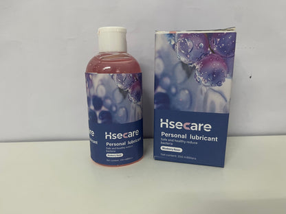 Hsecare Personal Lubricant, Bluebery Flavor, 200ml, Bacteria-Reducing, Intimate Comfort Sexual Lubricant