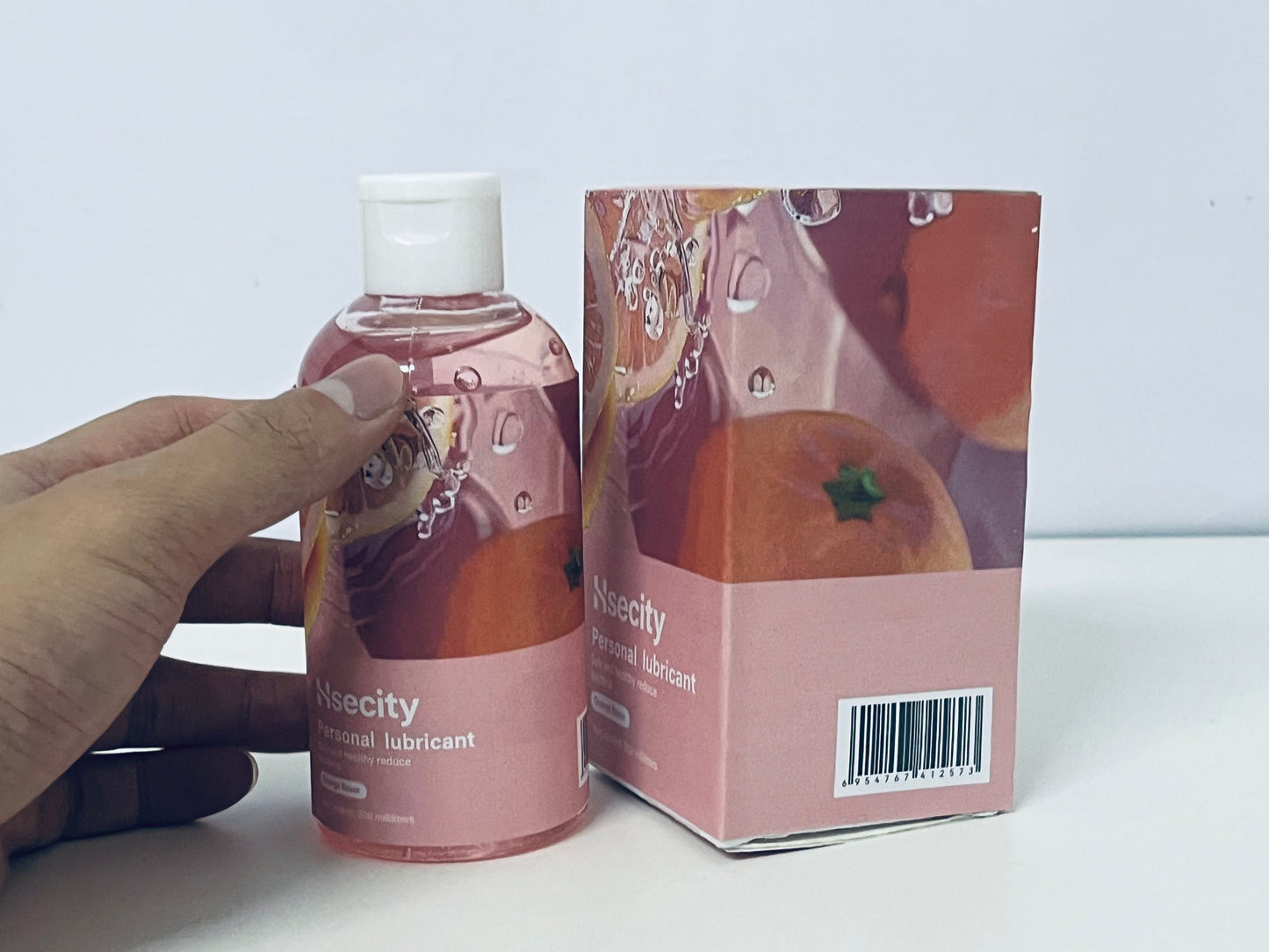 Hsecity Orange-Flavored Personal Lubricant Hydrating & Silky Safe & Bacteriostatic A Gentle Aid for Intimate Moments