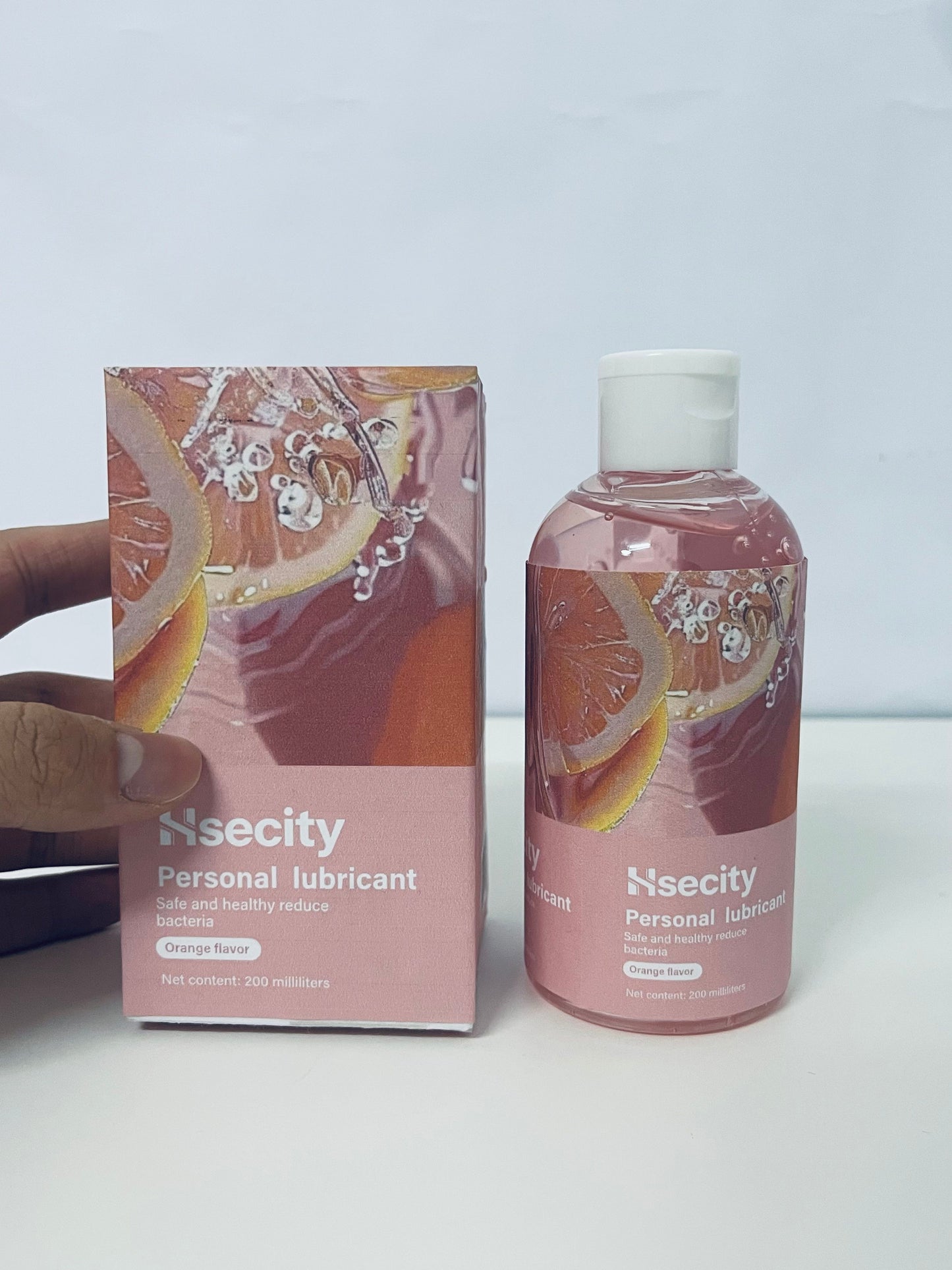Hsecity Orange-Flavored Personal Lubricant Hydrating & Silky Safe & Bacteriostatic A Gentle Aid for Intimate Moments