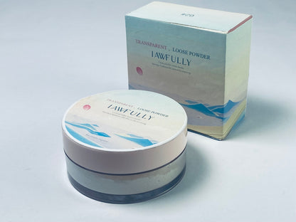 IAWFULLY Translucent Powder Setting Powder, Lightweight & Blurring, Oil-control, Long Lasting, Matte Loose Setting Powder, Talc-free Baking Powder Makeup, For Fair to Medium Skin Tones, 01 Translucent