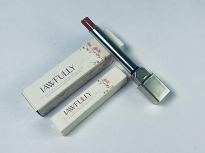 IAWFULLY Matte Lipstick, Lip Makeup Infused with Hyaluronic Acid for up to 16HR Wear, Worth It, 0.06 Oz