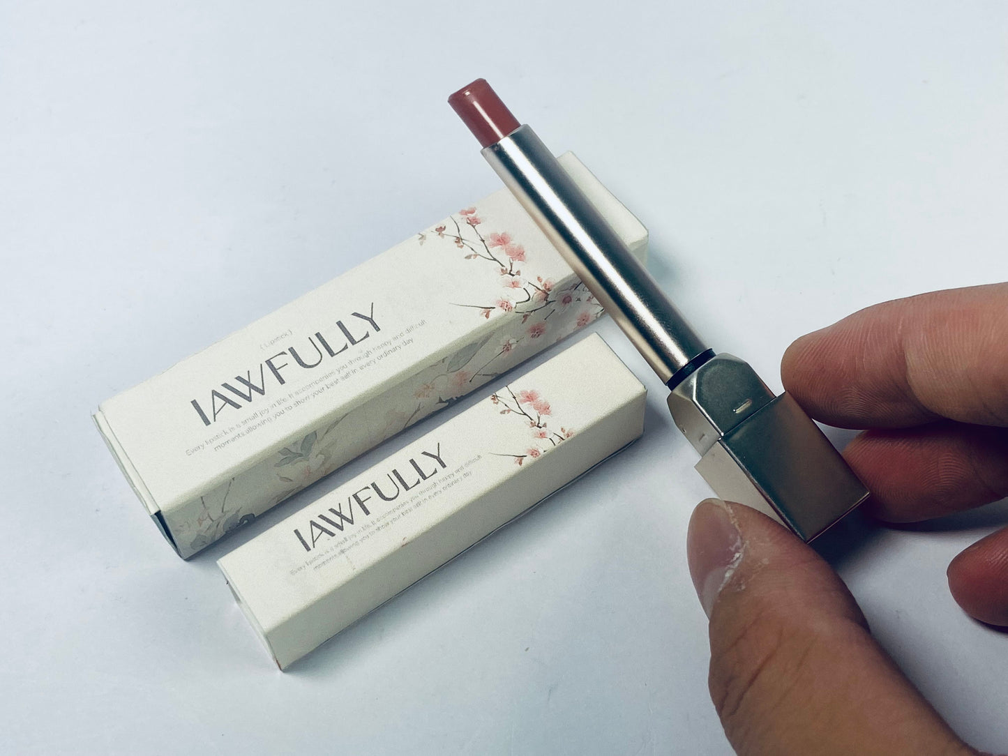IAWFULLY Matte Lipstick, Lip Makeup Infused with Hyaluronic Acid for up to 16HR Wear, Worth It, 0.06 Oz