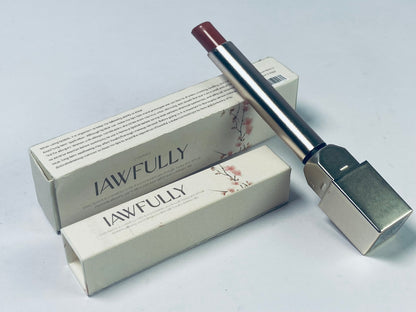 IAWFULLY Matte Lipstick, Lip Makeup Infused with Hyaluronic Acid for up to 16HR Wear, Worth It, 0.06 Oz