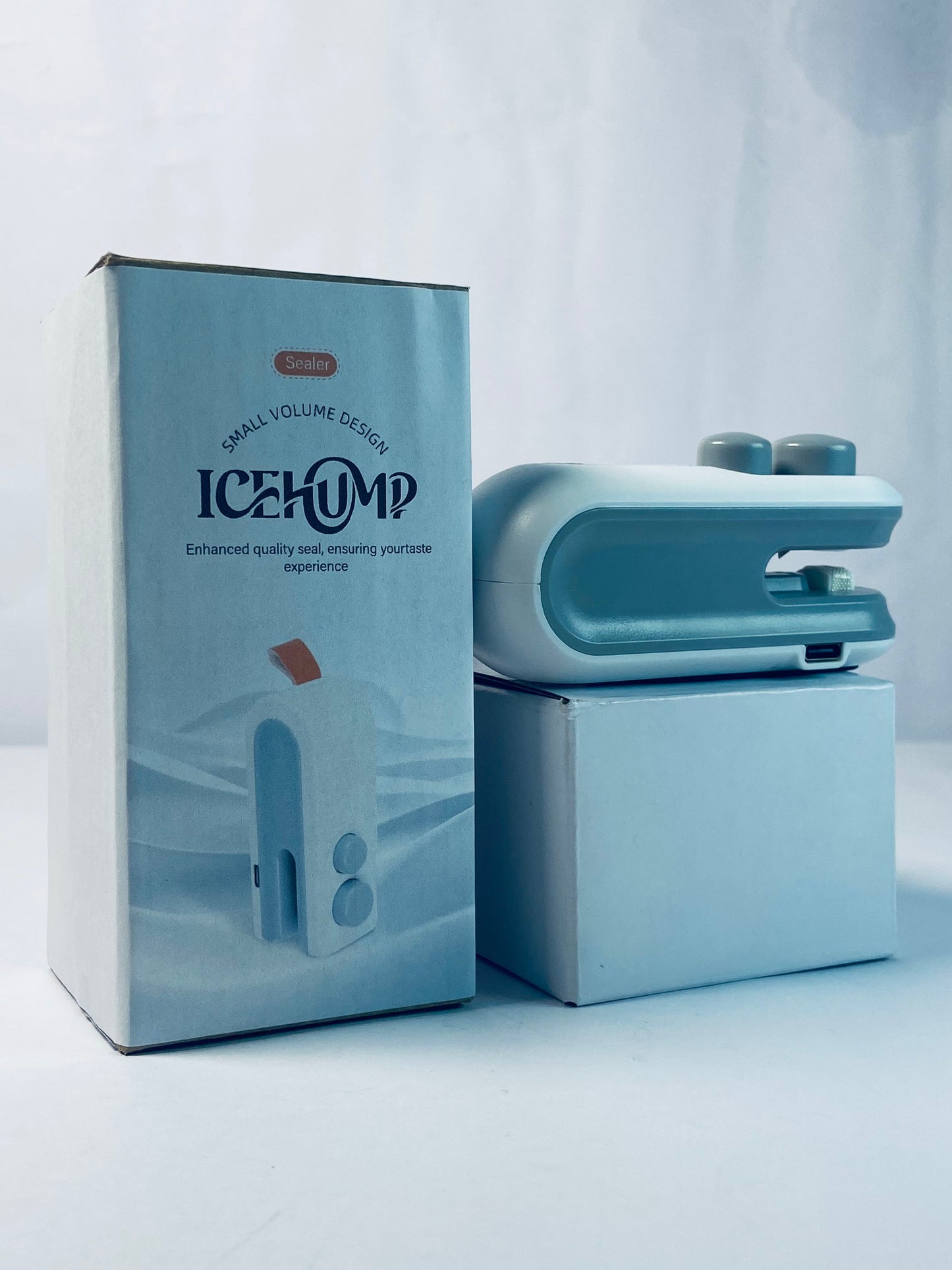 ICEHUMP Portable Handheld Mini Heat Sealer Machine for Snack Bags Compact Sealing Device Magnetic Back for Easy Storage for Use