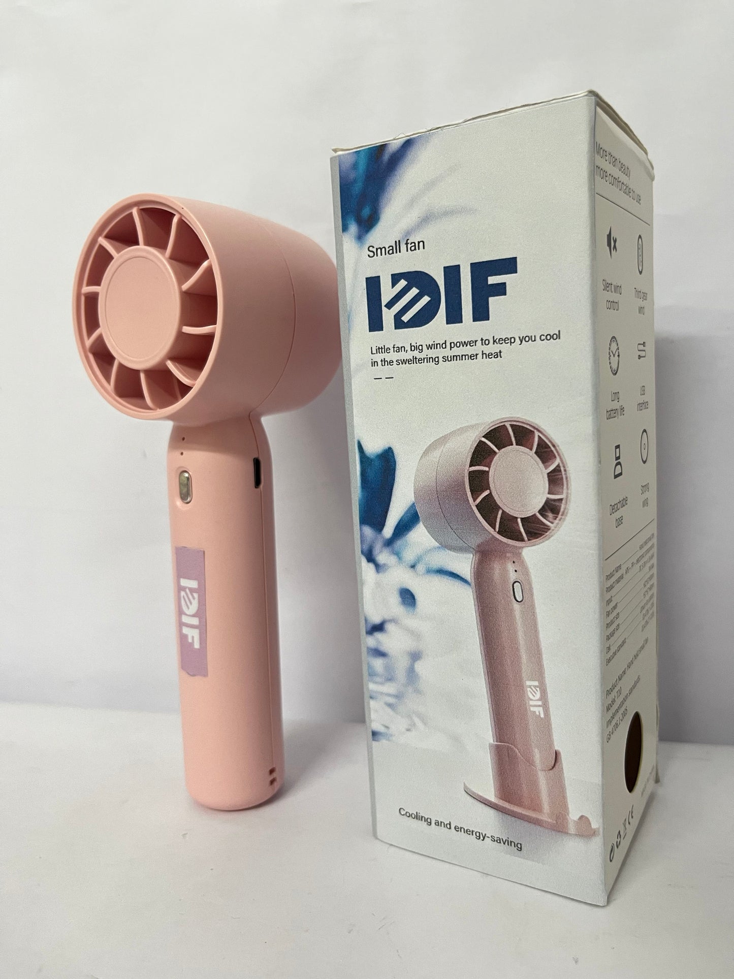 IDIF Electric fans Handheld Small Fan - Mini Size, Strong Wind, Cool Companion for Midsummer