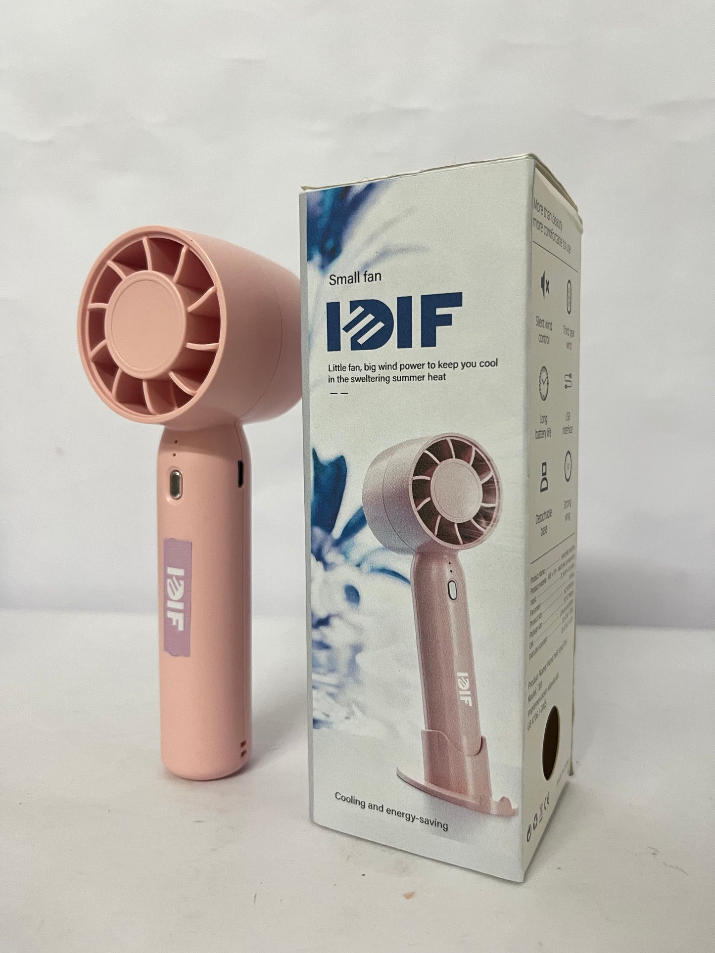 IDIF Electric fans Handheld Small Fan - Mini Size, Strong Wind, Cool Companion for Midsummer