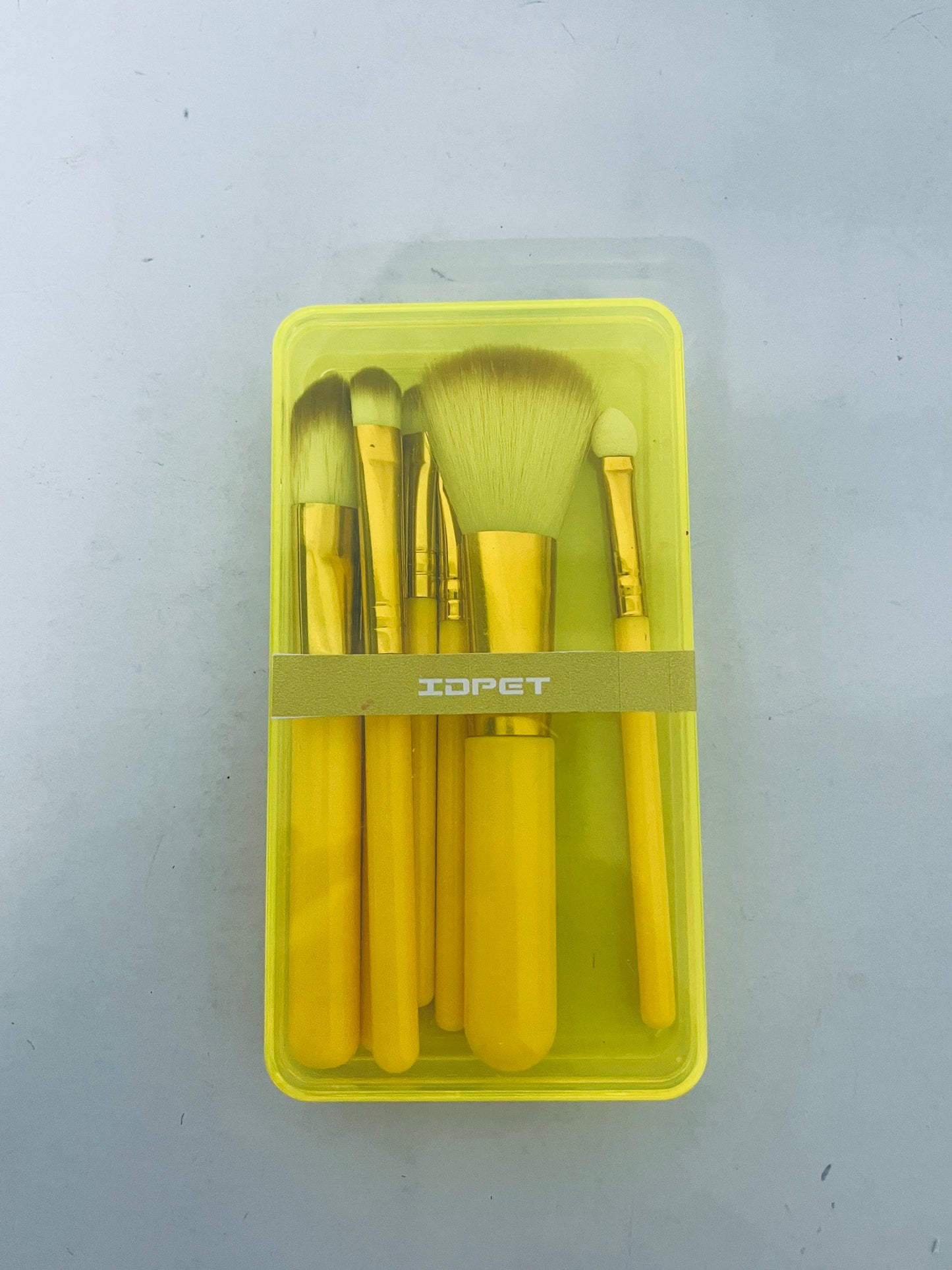 IDPET Cosmetic brushes Bright Yellow Series Makeup Brush Set - Professional-grade Bristles, A Beauty Tool for Creating Exquisite Makeup