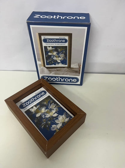 [Zoothrone Picture frames]——Vintage Wood Grain Photo Frame - Minimalist Tabletop Display Frame