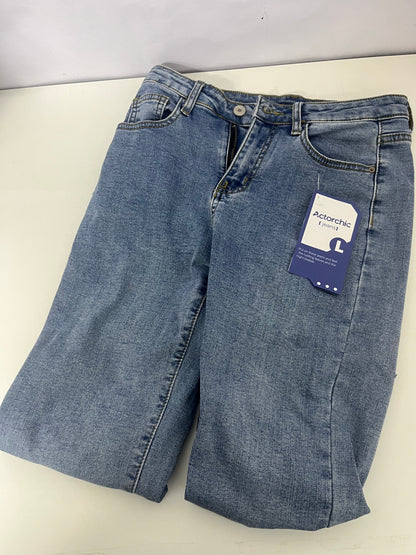 [Actorchic Jeans]——High-Waist Straight-Leg Jeans - Slim-Fit Stretch Pipe Pants