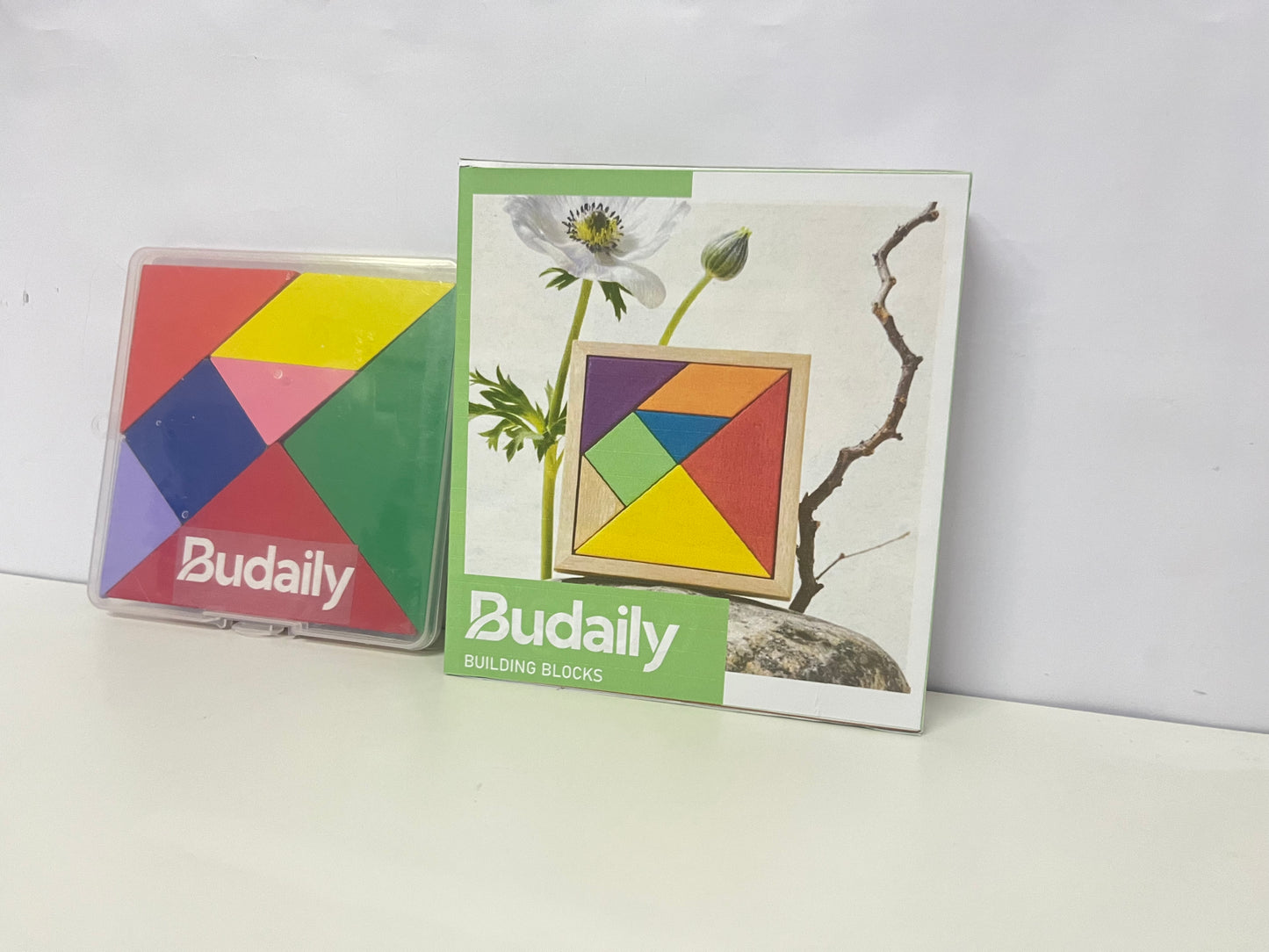 【Budaily Wooden Tangram Puzzle Blocks】—— Creative Play for Early Learning & Fun