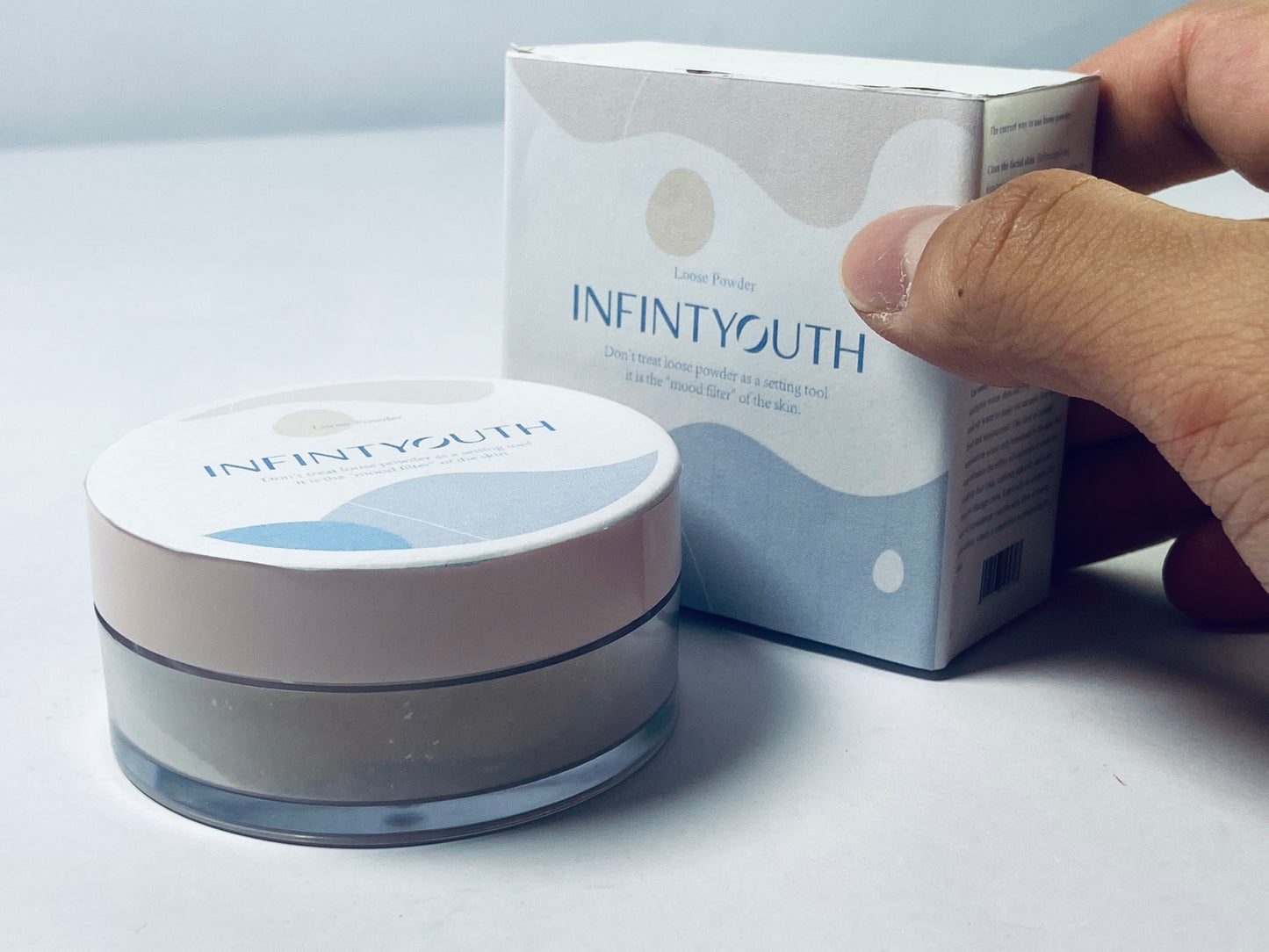 INFINTYOUTH  Loose Face Powder Glitter Setting Powder Matte Finishing Powder Shine,Long-lasting,Lightweight,Sets Foundation Makeup