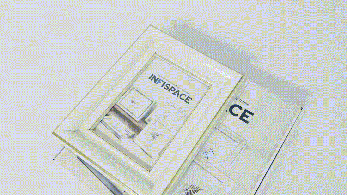 INFISPACE 11x14 Picture Frame with Shatter-Resistant Glass - Use as 8x10 Frame with Mat or Display 11x14 Photo Without Mat - Signature Collection - Picture Frames for Wall Display
