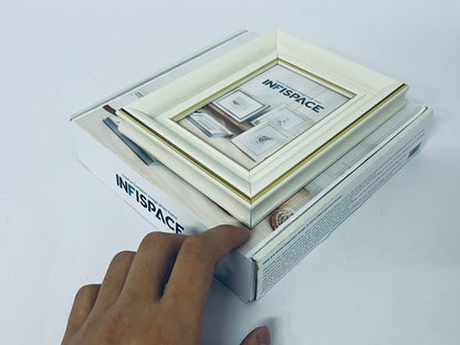 INFISPACE 11x14 Picture Frame with Shatter-Resistant Glass - Use as 8x10 Frame with Mat or Display 11x14 Photo Without Mat - Signature Collection - Picture Frames for Wall Display