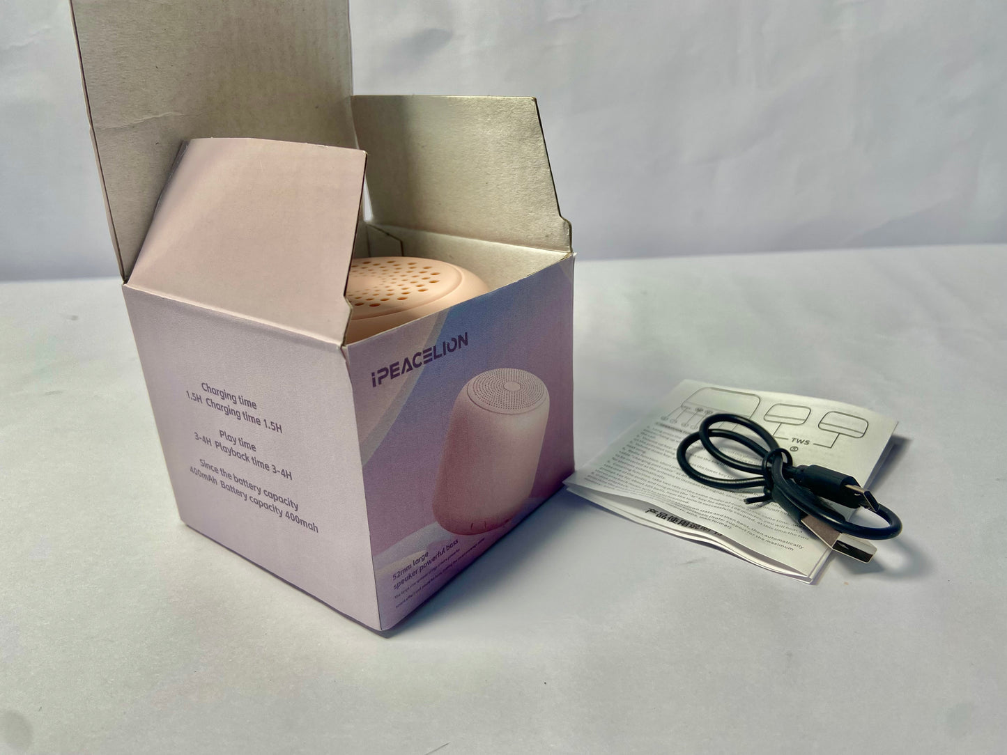 IPEACELION Wireless BT Bone Conduction Speaker, Portable Sound Box, Waterproof, Creative Portable Speaker Mini Size Music Player for Home Outdoor Travel