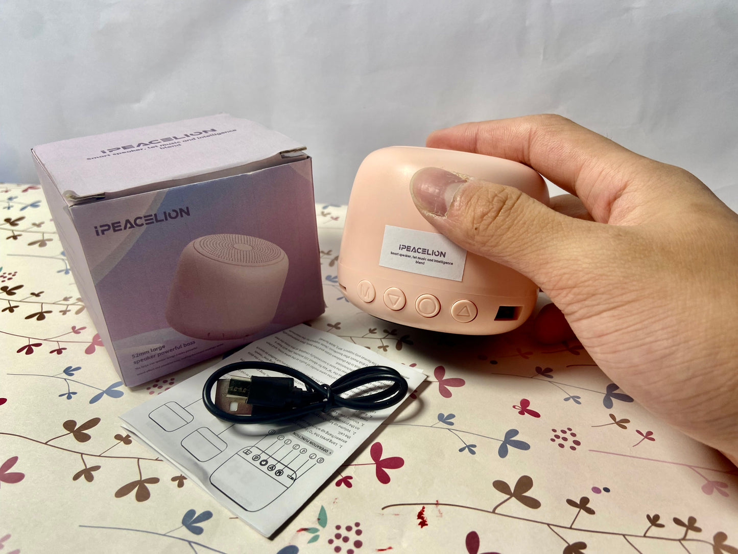 IPEACELION Wireless BT Bone Conduction Speaker, Portable Sound Box, Waterproof, Creative Portable Speaker Mini Size Music Player for Home Outdoor Travel