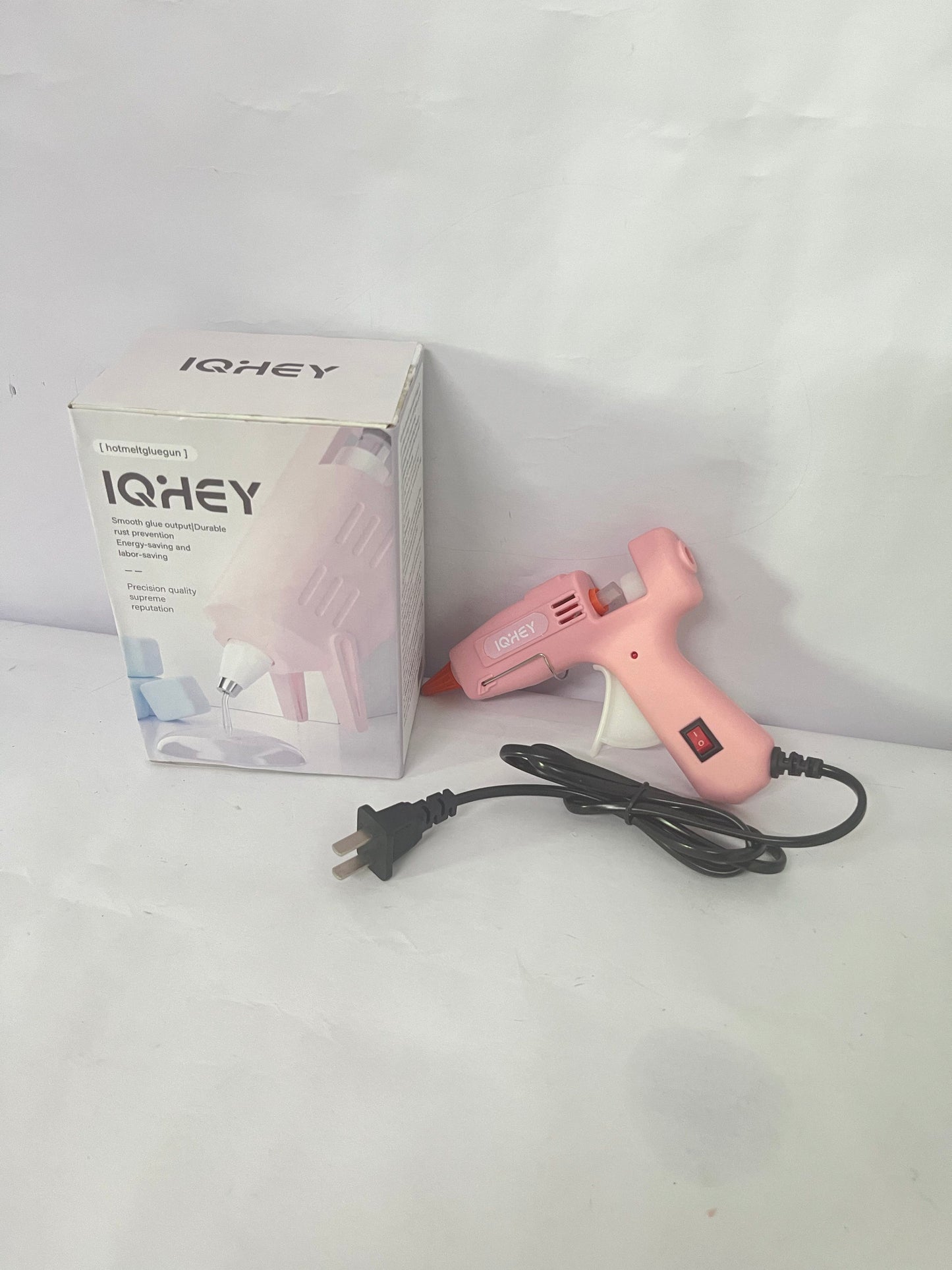 IQHEY Hot melt glue guns, Mini Hot Glue Gun Kit with 30 Glue Sticks, Fast Preheating Hot Melt for School Crafts DIY Arts and Quick Home Repairs, 20w