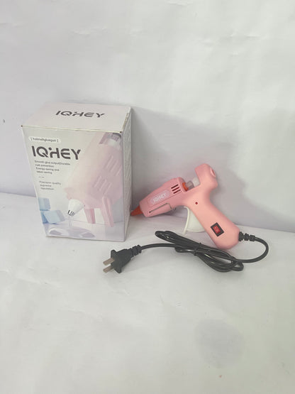IQHEY Hot melt glue guns, Mini Hot Glue Gun Kit with 30 Glue Sticks, Fast Preheating Hot Melt for School Crafts DIY Arts and Quick Home Repairs, 20w