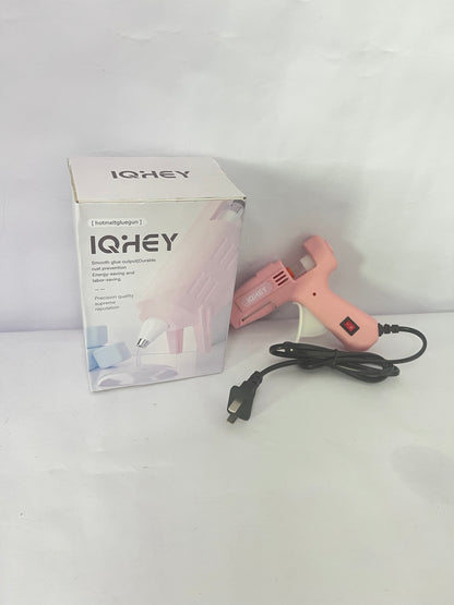 IQHEY Hot melt glue guns, Mini Hot Glue Gun Kit with 30 Glue Sticks, Fast Preheating Hot Melt for School Crafts DIY Arts and Quick Home Repairs, 20w