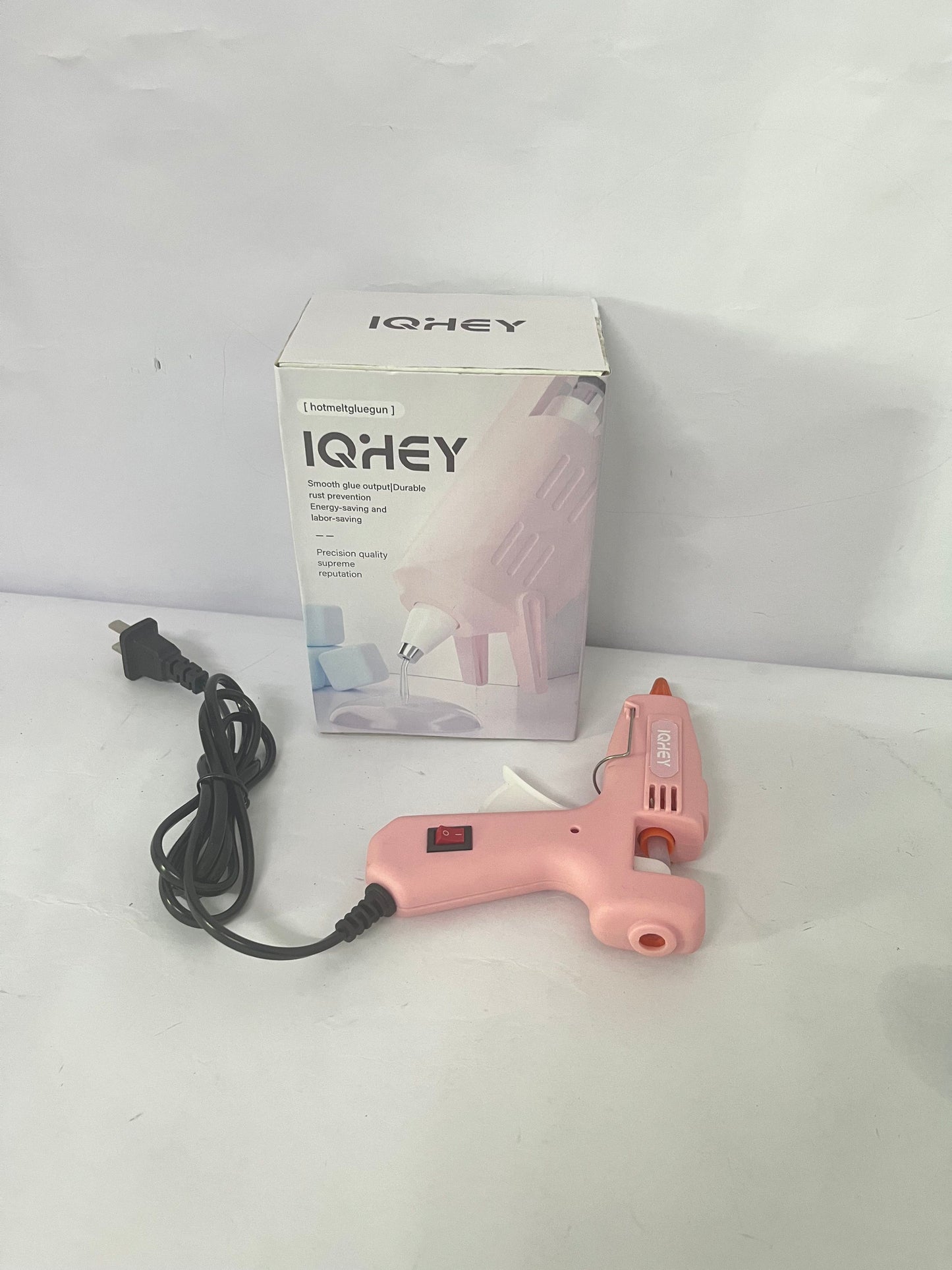 IQHEY Hot melt glue guns, Mini Hot Glue Gun Kit with 30 Glue Sticks, Fast Preheating Hot Melt for School Crafts DIY Arts and Quick Home Repairs, 20w