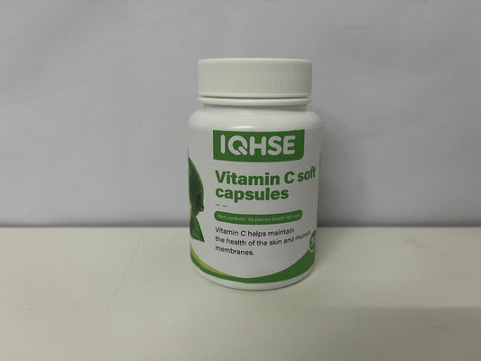 IQHSE Vitamin C Soft Capsules 150mg/capsule × 30 Capsules Gentle & Easy to Absorb A Thoughtful Item for Daily Nutritional Support