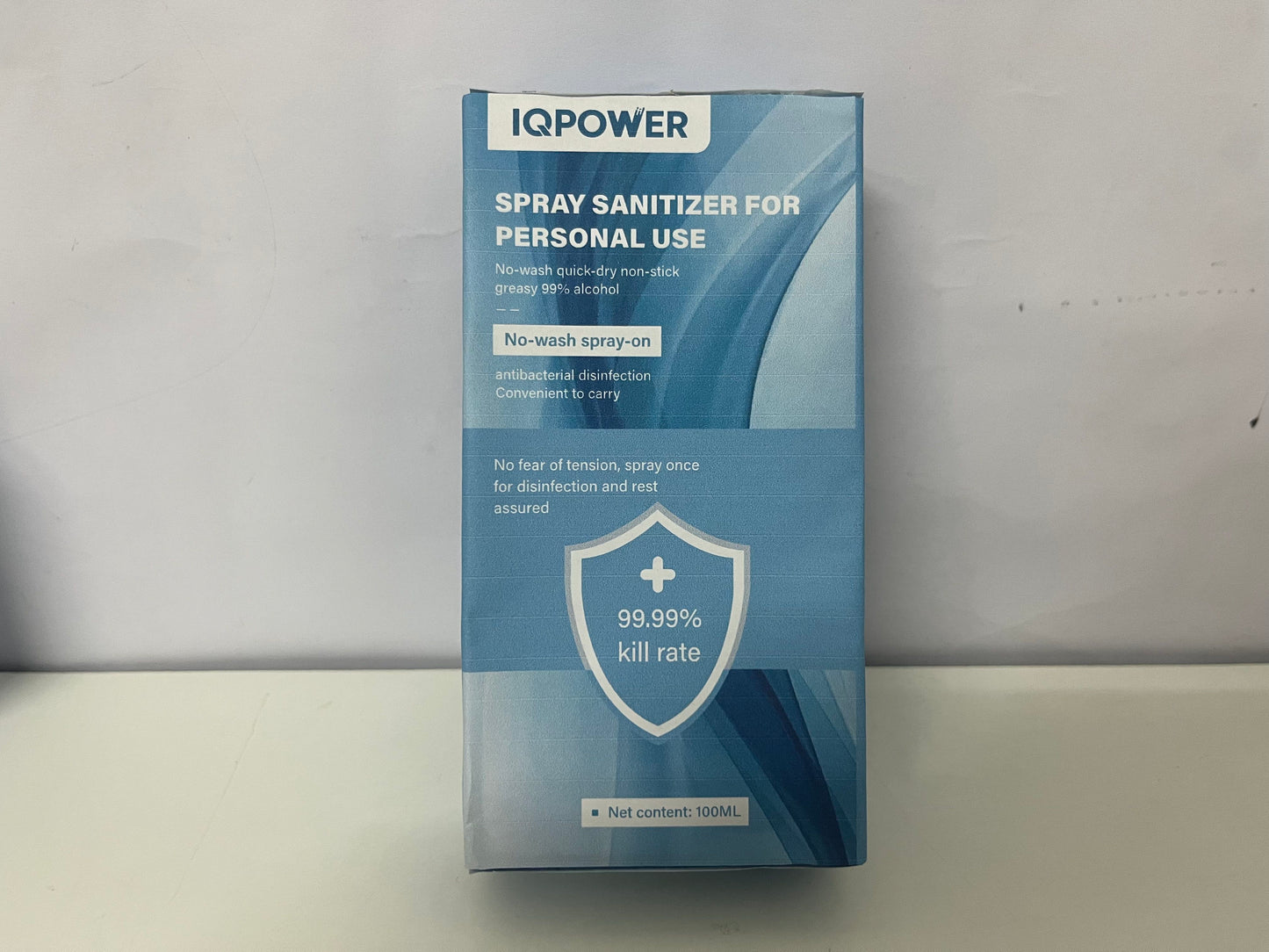 IQPOWER Personal Spray Sanitizer 100ML No-Wash Quick-Dry A Portable Cleaning Item for Daily Protection