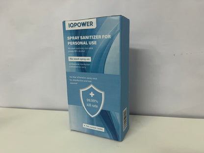 IQPOWER Personal Spray Sanitizer 100ML No-Wash Quick-Dry A Portable Cleaning Item for Daily Protection