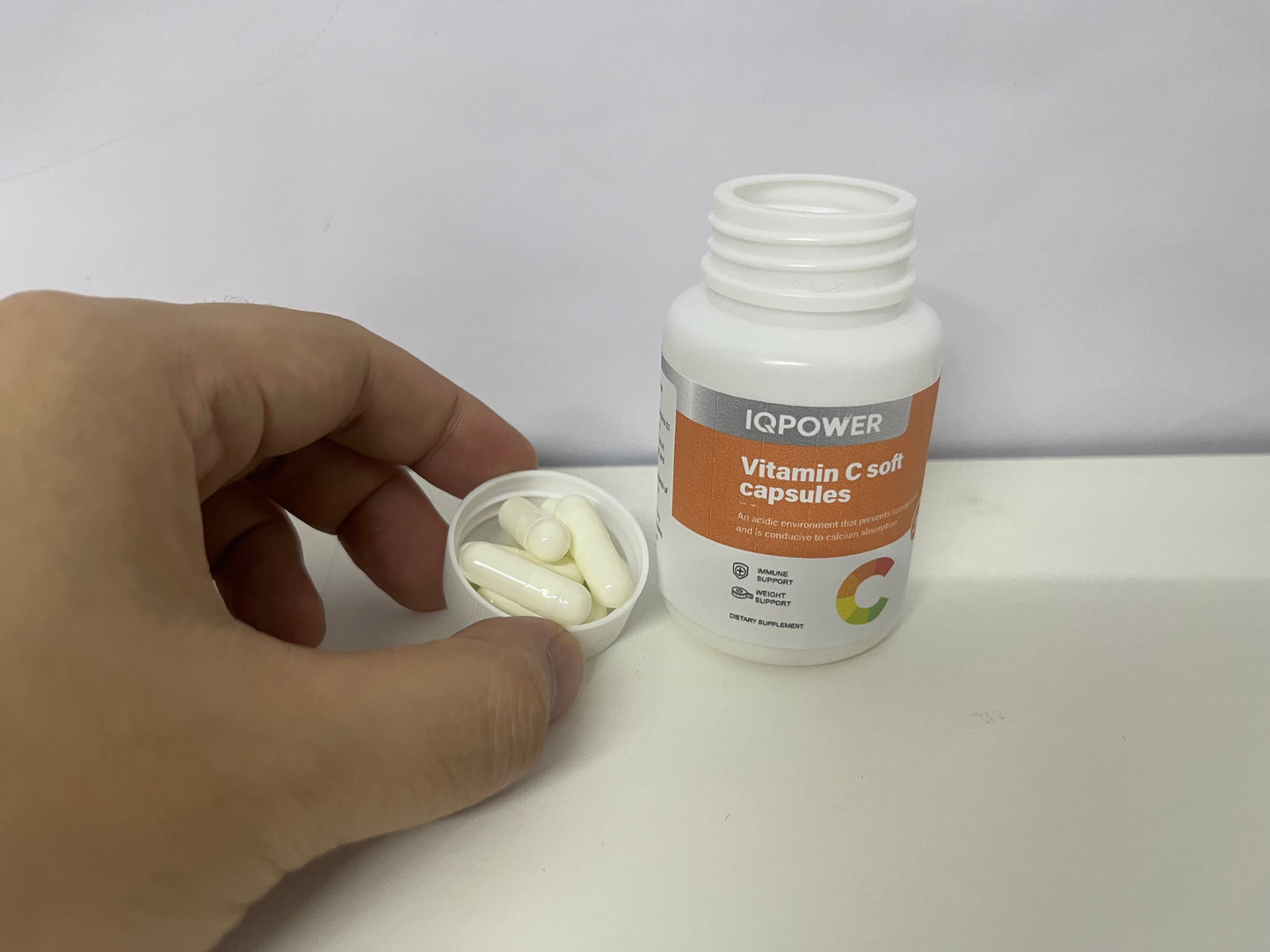 IQPOWER Vitamin C Soft Capsules Multi-Effect Nutritional Support A Practical Item for Daily Health Care