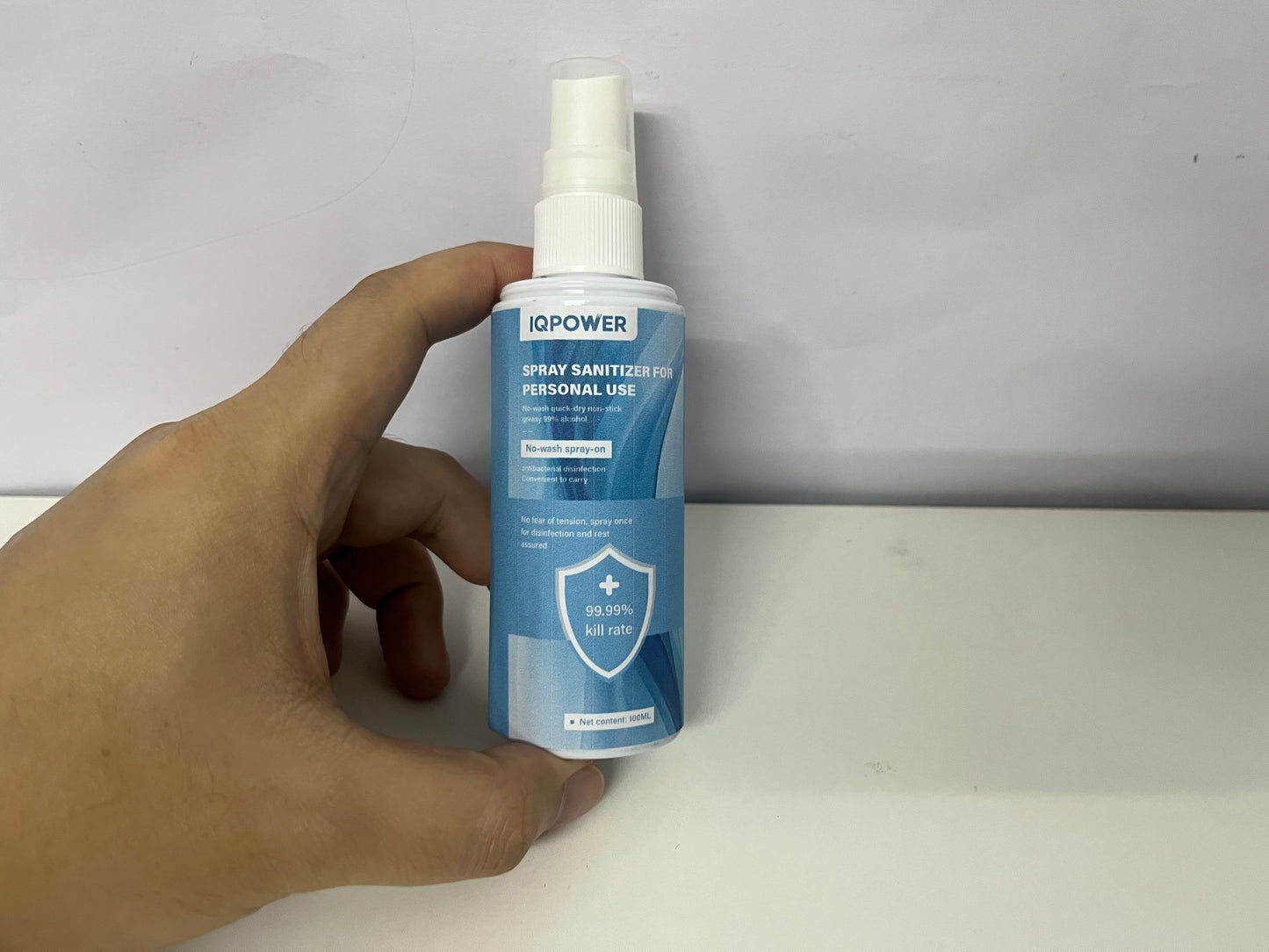 IQPOWER Personal Spray Sanitizer 100ML No-Wash Quick-Dry A Portable Cleaning Item for Daily Protection