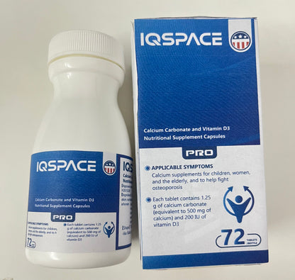 【IQSPACE Calcium Carbonate & Vitamin D3 Nutritional Supplements】—— Targeted Nutrient Support for All Ages