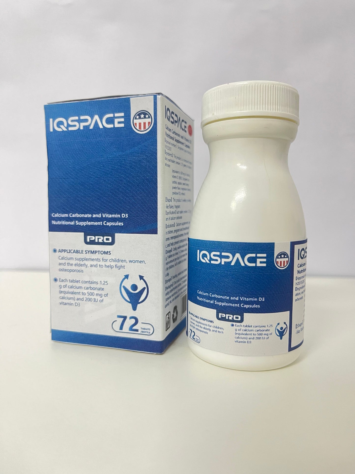 【IQSPACE Calcium Carbonate & Vitamin D3 Nutritional Supplements】—— Targeted Nutrient Support for All Ages