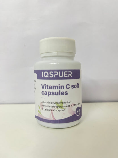 【IQSPUER Vitamin C Soft Capsules】—— Nutritional Support for Daily Wellness