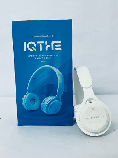 IQTHE Wired On-Ear Headphone with 40mm Drivers for HiFi Music, Noise Isolating Hi-Res Headset with Mic, Stereo Sound, 3.5mm Jack for Most Audio Devices/Cellphones Adjustable Headband, Foldable, White