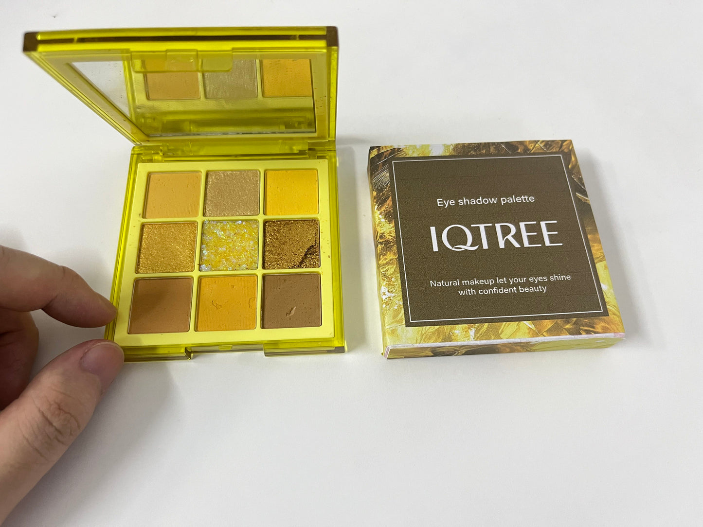 IQTREE Gilded Warm Brown 9-Color Eyeshadow Palette Multi-Texture Fit A Versatile Item for Daily &amp; Atmospheric Eye Makeup