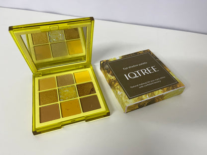 IQTREE Gilded Warm Brown 9-Color Eyeshadow Palette Multi-Texture Fit A Versatile Item for Daily &amp; Atmospheric Eye Makeup