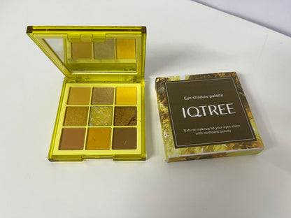 IQTREE Gilded Warm Brown 9-Color Eyeshadow Palette Multi-Texture Fit A Versatile Item for Daily &amp; Atmospheric Eye Makeup