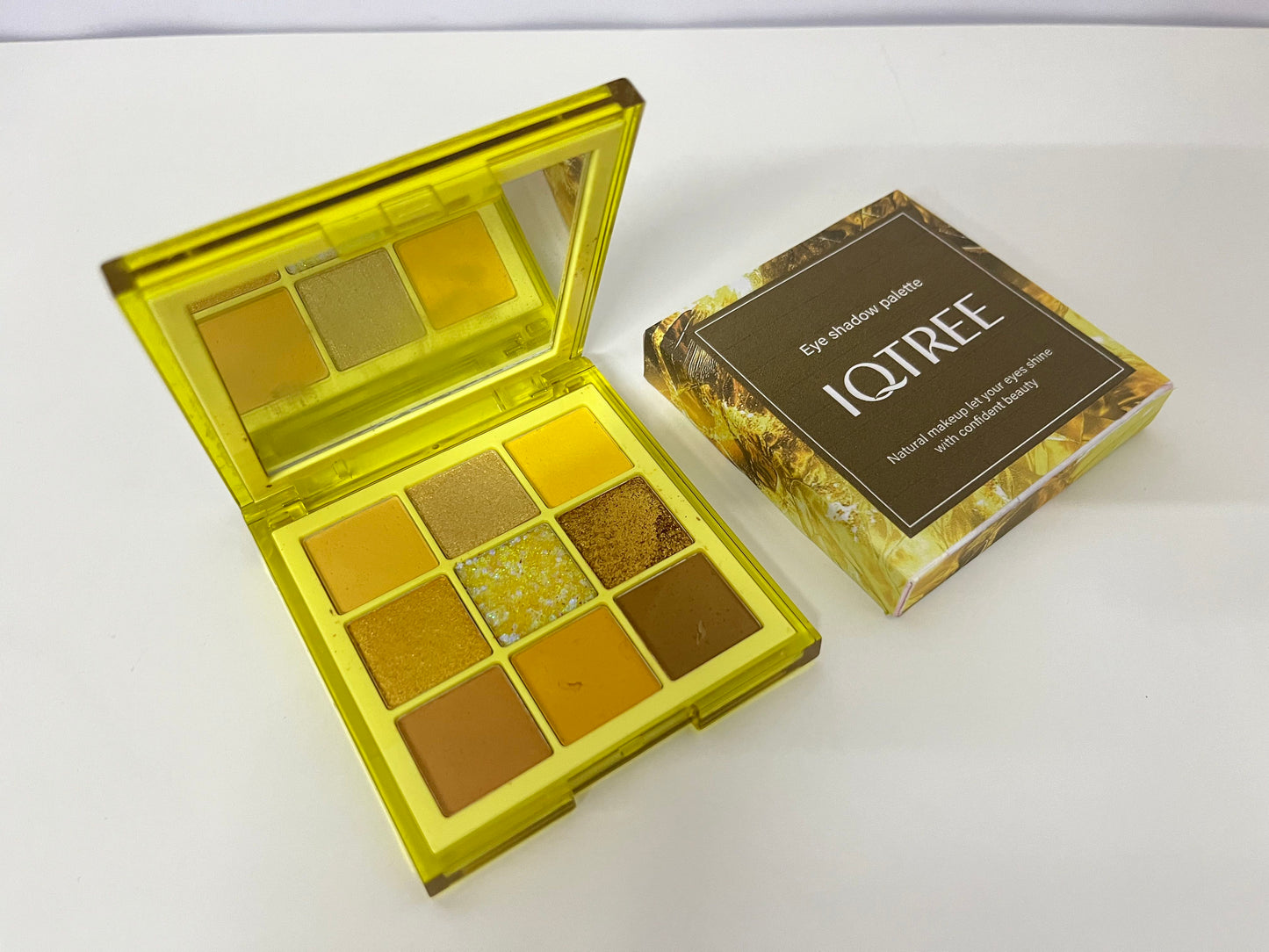 IQTREE Gilded Warm Brown 9-Color Eyeshadow Palette Multi-Texture Fit A Versatile Item for Daily &amp; Atmospheric Eye Makeup