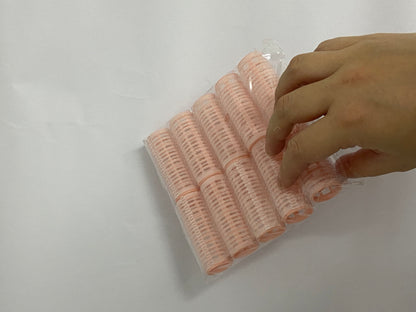 ISIENEST 10Pcs Self Grip Small Hair Curlers Rollers, Plastic Hair Curlers Heatless Salon Dressing Curlers DIY Curly Hair Accessories for Women Girls Short Medium Hair (0.8 x 2.4 Inch)